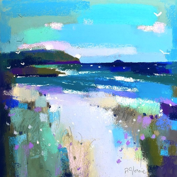 'White Waves, West Side, Isle of Lewis' by artist Pam Glennie